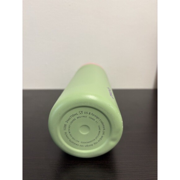 Owala FreeSip 24oz Stainless Steel Water Bottle Thermos Neo Sage EUC No Straw - Picture 4 of 7